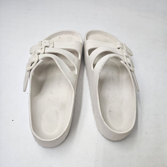 Birkenstock Papillio Florida Flex Platform EVA Sandals Eggshell 38 W7 7.5 - Picture 7 of 9